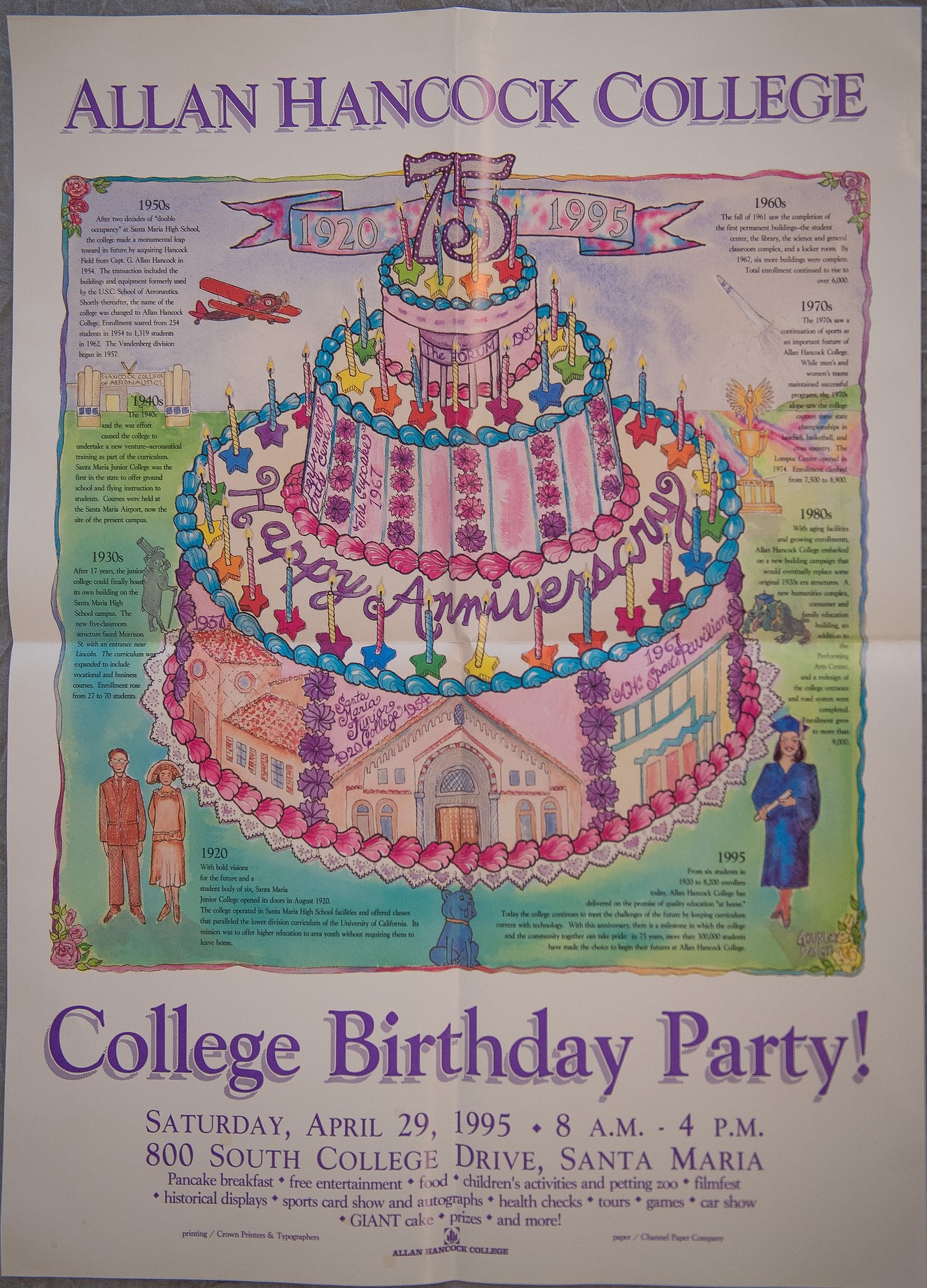 75 party poster