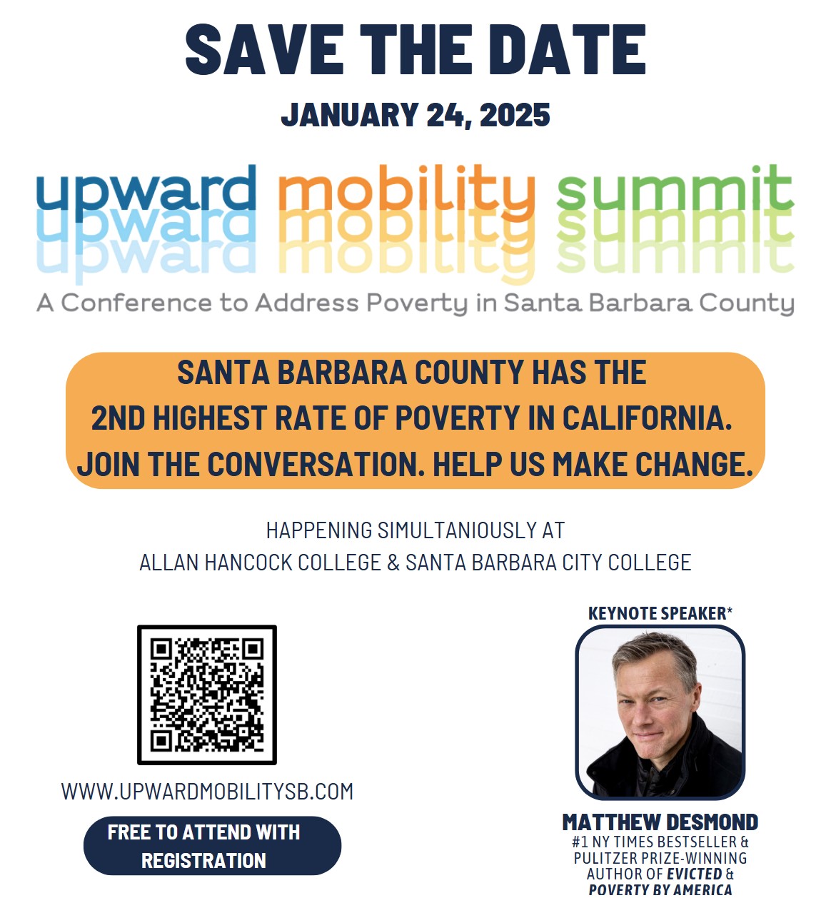Flyer for the Upward Mobility Summit