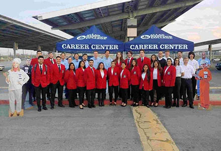 SkillsUSA team members at the regional competition.