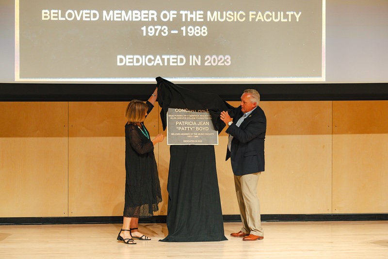 Allan Hancock College dedicated its 350 seat concert hall Boyd Hall in honor of the late Patty Boyd during the inaugural Hancock Honors celebration on Sept 9