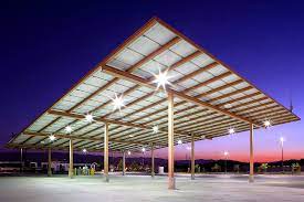 Example of a solar array canopy