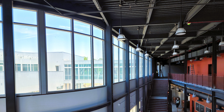 Upstairs view of bridge