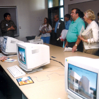 Touring the facilities