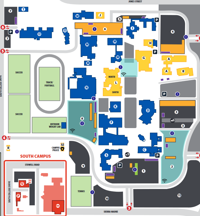 Santa Maria Campus Map