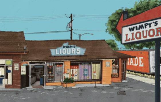 painting of a town scene