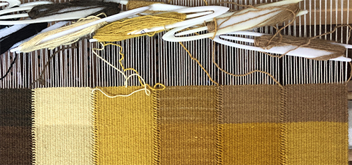 closeup of loom