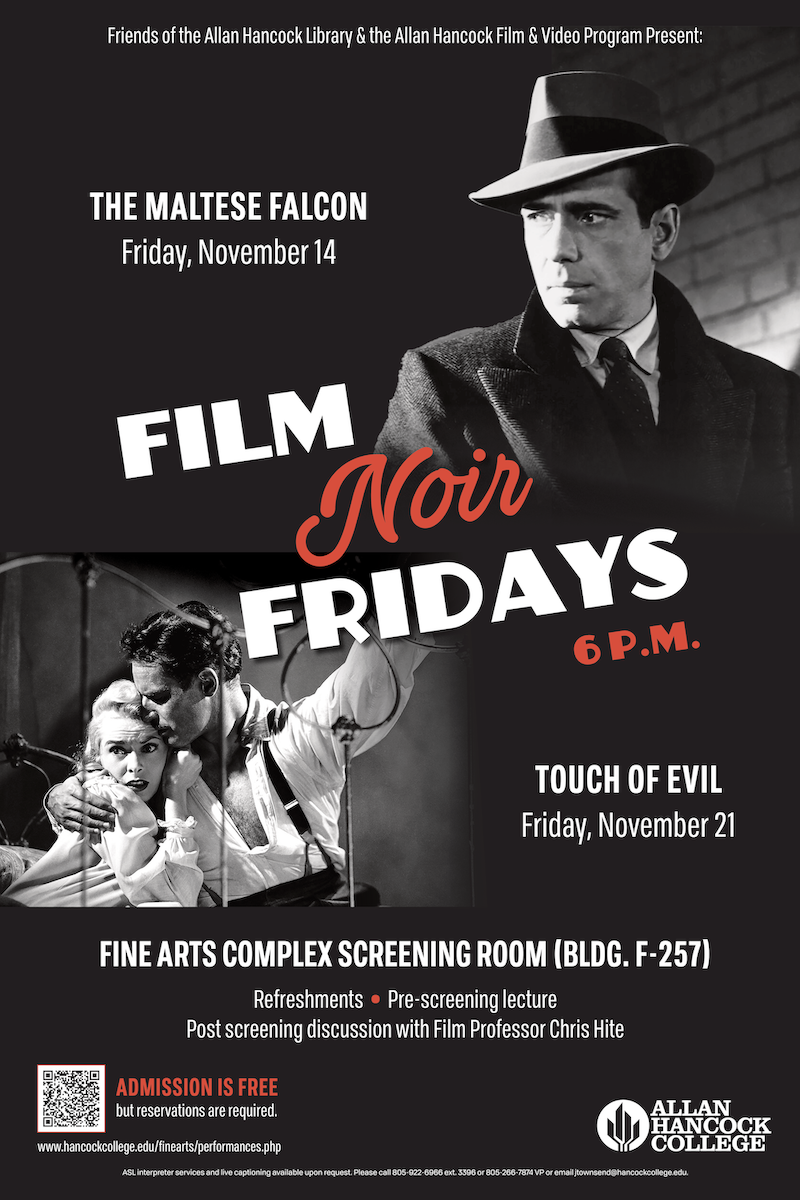 Film Noir Fridays flyer.