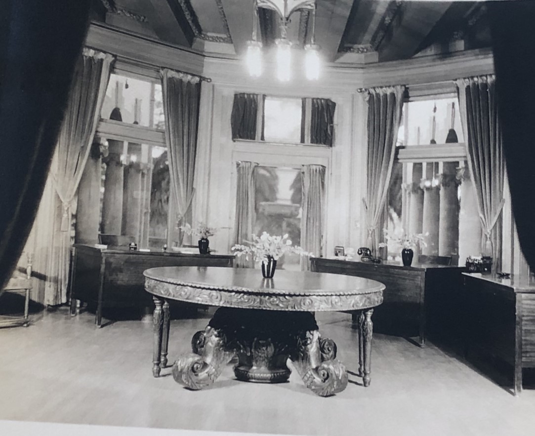 Interior of Hancock family home in Los Angeles