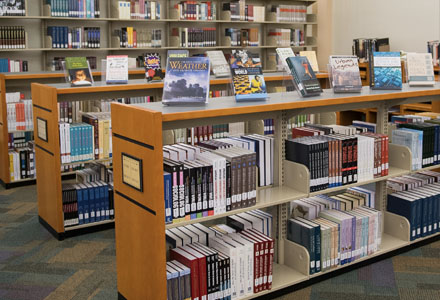 library book shelves