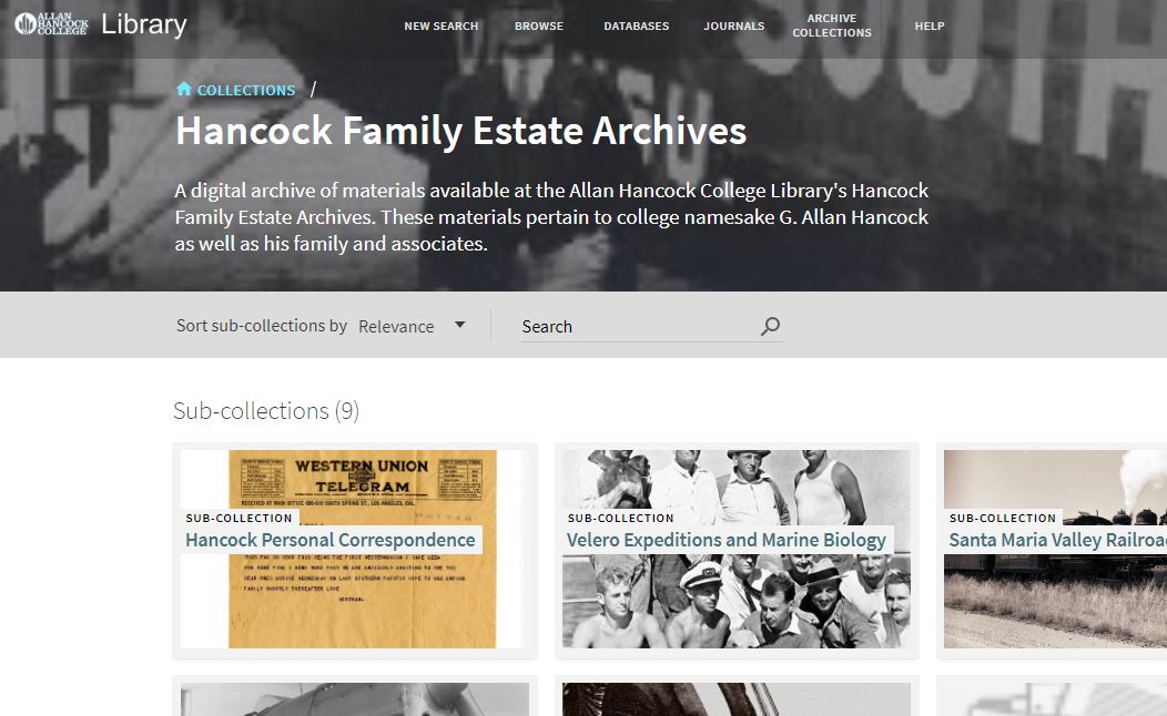 Hancock Digital Archive