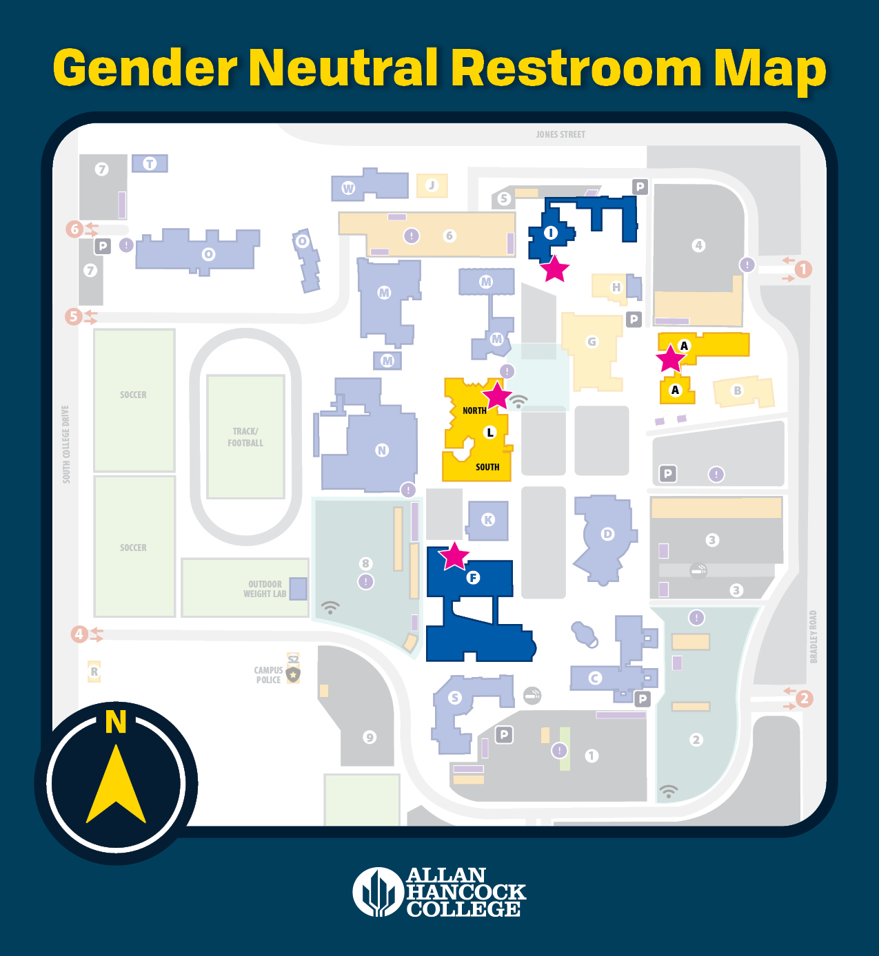 Gender Neutral Restroom Map