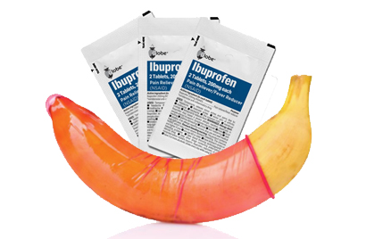 Order free condoms, medications, and more Condom banana and ibuprofen