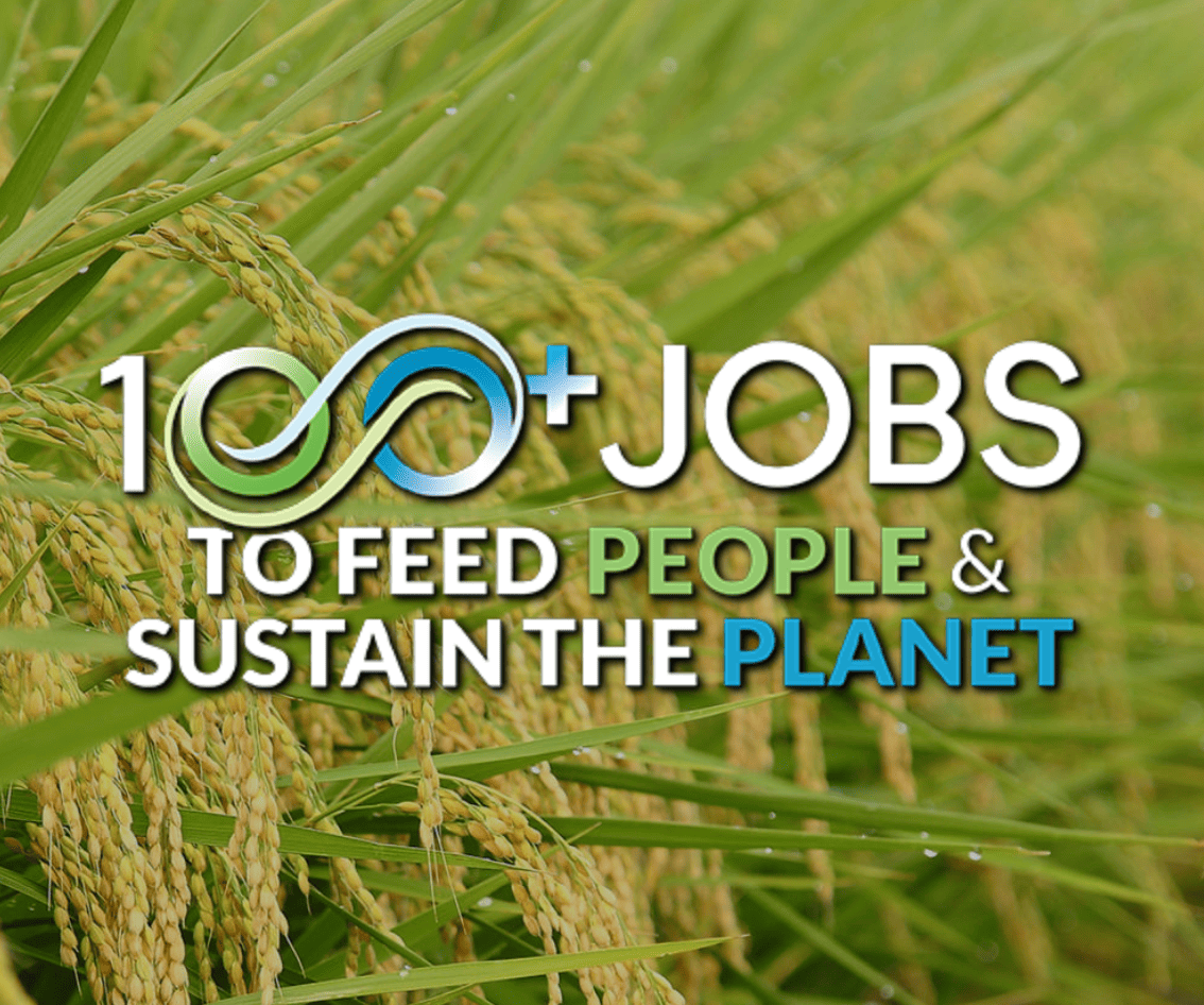 100 plus jobs to feed people and sustain the planet